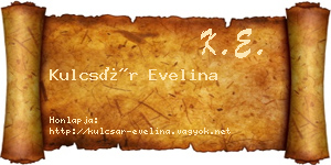 Kulcsár Evelina névjegykártya